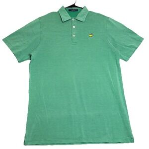 Clubhouse Masters Polo Shirt Mens L Emerald Green Cotton Performance Golf Short
